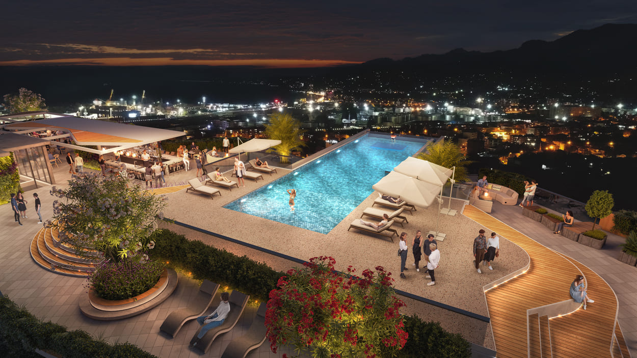 Mardi Hills Handwritten Collection — Premium pool and terrace area in Batumi